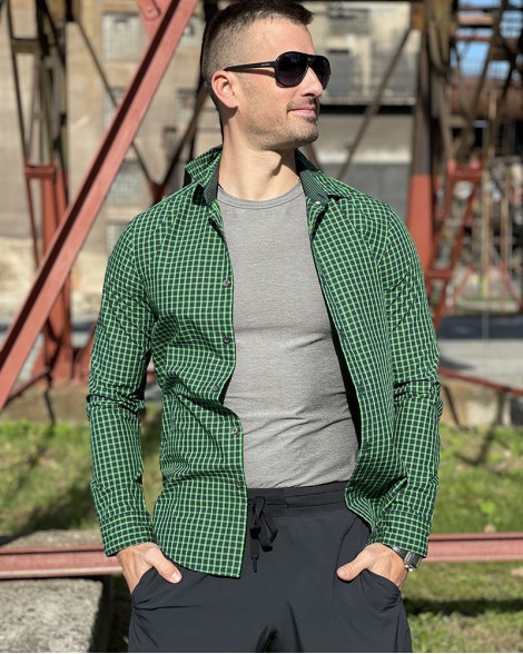 Košile pánská Hugo Boss károvaná